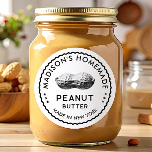 Peanut butter canning classic round sticker