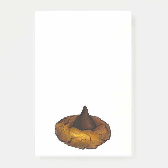 Peanut Butter Chocolate Blossom Cookie Baking Post-it Notes (Front)