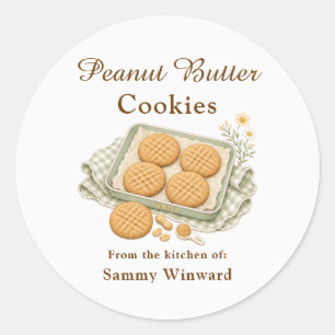 Peanut Butter Cookie Gift Label
