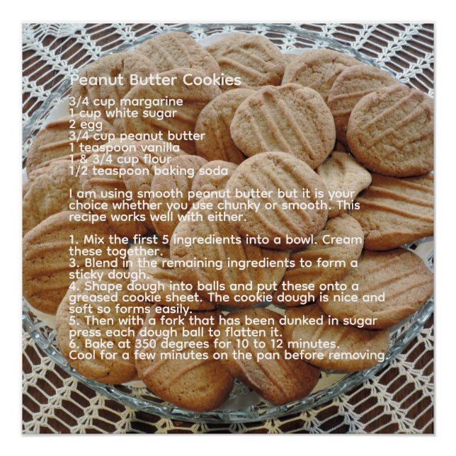 Peanut Butter Cookies Poster (Front)
