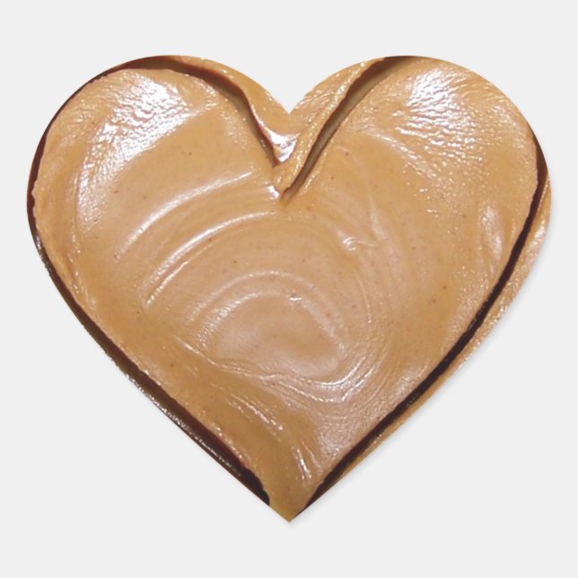 Peanut Butter Heart Sticker (Front)
