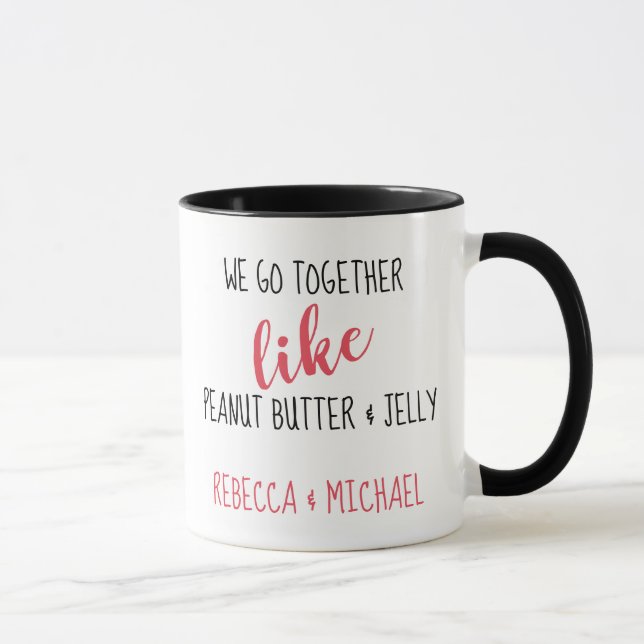 Peanut Butter & Jelly 11 oz Combo Mug (Right)