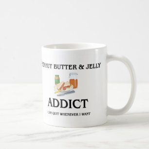 Peanut Butter & Jelly Addict Coffee Mug