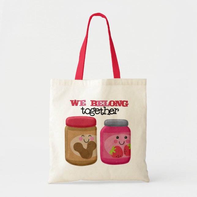 Peanut Butter & Jelly Budget Tote Bag (Front)