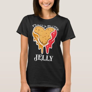 Peanut Butter Jelly Couple Matching Butter Sandwic T-Shirt
