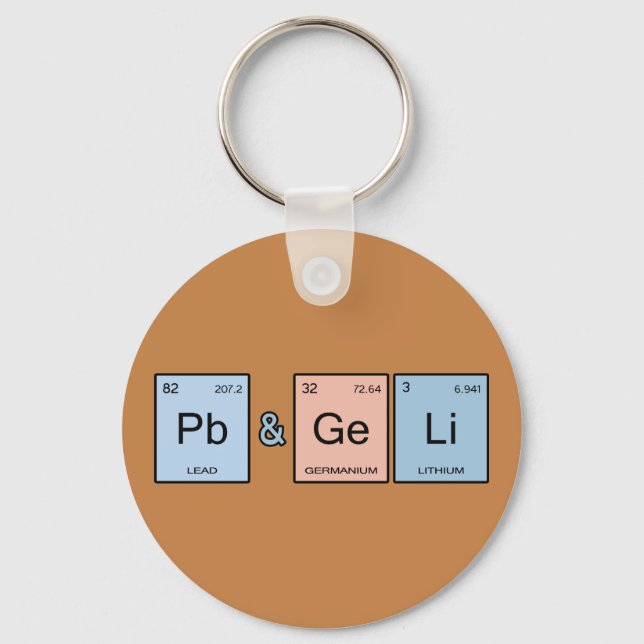 Peanut Butter & Jelly Key Ring (Front)