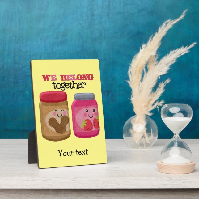 Peanut Butter & Jelly Photo Plaque (Side)