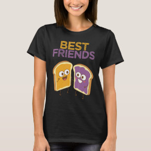 Peanut Butter Jelly Sandwich Matching BFF Food T-Shirt