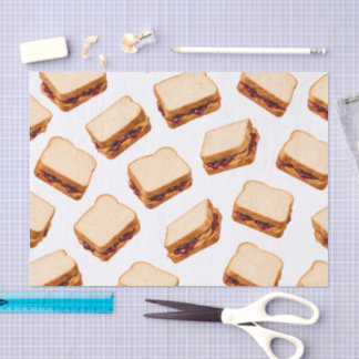 Peanut Butter & Jelly sandwich Tissue Paper