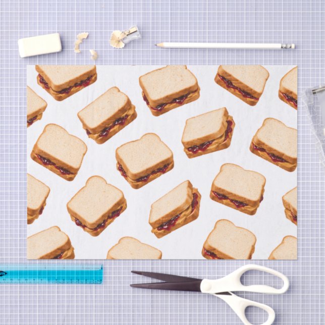 Peanut Butter & Jelly sandwich Tissue Paper (Craft)