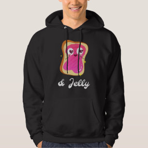 Peanut Butter & Jelly Strawberry Jam Couples Match Hoodie