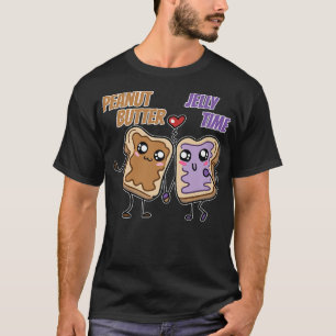 Peanut Butter Jelly Time Bff Love Match Perfect150 T-Shirt