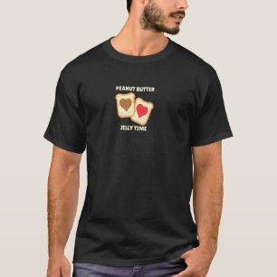 Peanut Butter Jelly Time Bff Love Match Perfect Pu T-Shirt