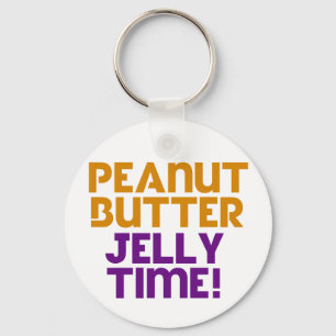 Peanut Butter Jelly Time Key Ring