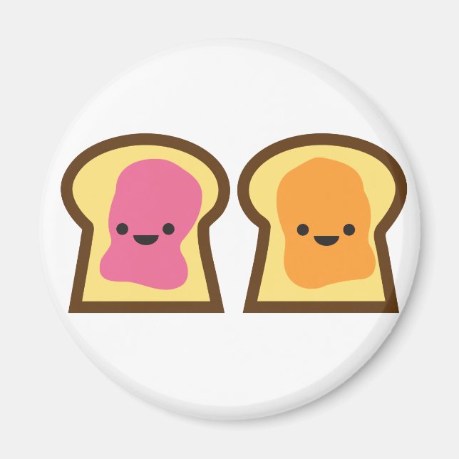 Peanut Butter Jelly Time! Magnet (Front)