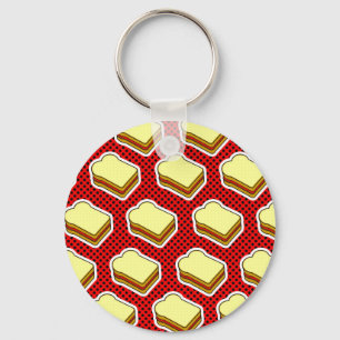 Peanut Butter Jelly Time - Strawberry Jelly Key Ring
