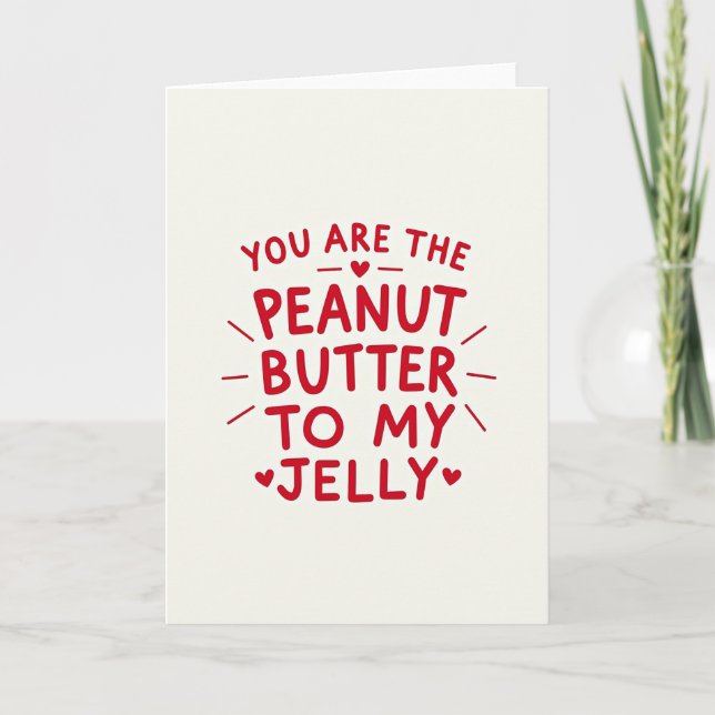 Peanut Butter Jelly Valentine Card (Front)