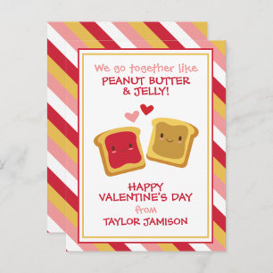 Peanut Butter & Jelly Valentine's Day Card
