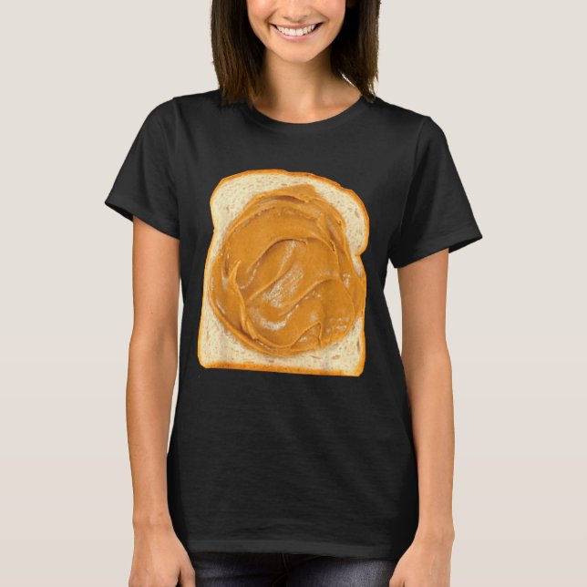 Peanut Butter On Bread Slice Costume Halloween Foo T-Shirt (Front)