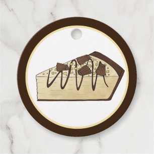 Peanut Butter Pie Social Party Dessert Bake Sale Favour Tags