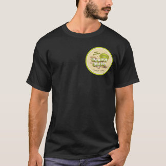 Peanut Butter Yellow Green Beige Logo Cute Black T-Shirt