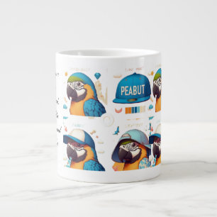 "Peanut" creates a vibrant and imaginative visual. Large Coffee Mug
