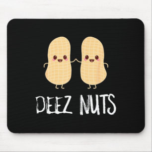 Peanut Food Funny Kawaii Cute Meme Deez Nuts Joke Mouse Pad