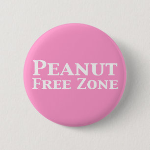 Peanut Free Zone Gifts 6 Cm Round Badge