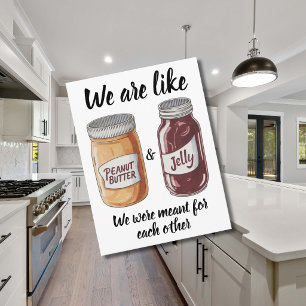 Peanut jar with jelly jar anniversary  postcard