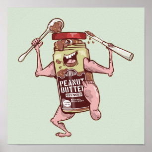 Peanut Putter Monster Poster