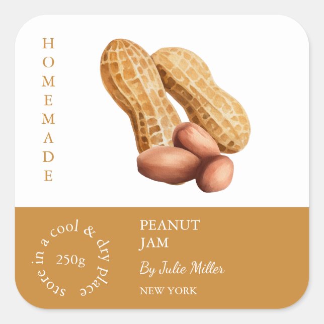 Peanut Small Business Label (Front)