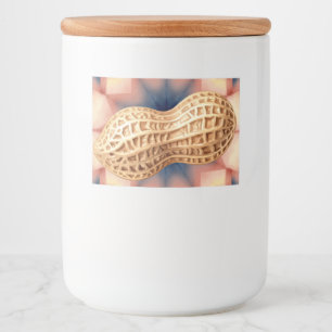 Peanut, Sticker for Food Container by Natasha Us  