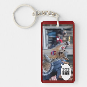 Peanut the Squirrel Funny Conservative MAGA Key Ring