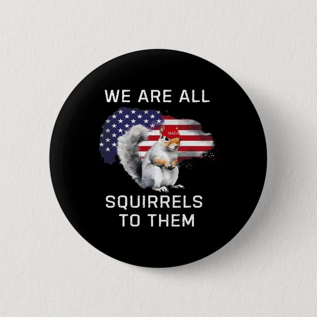 Peanut The Squirrel - Justice For Peanut Mega Pean 6 Cm Round Badge (Front)