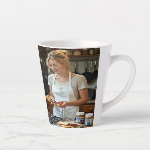 Peanutbutter and Jelly Sandwich Custom Latte Mug