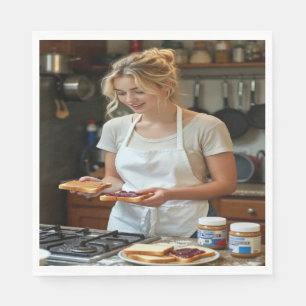 Peanutbutter and Jelly Sandwich Custom Napkin