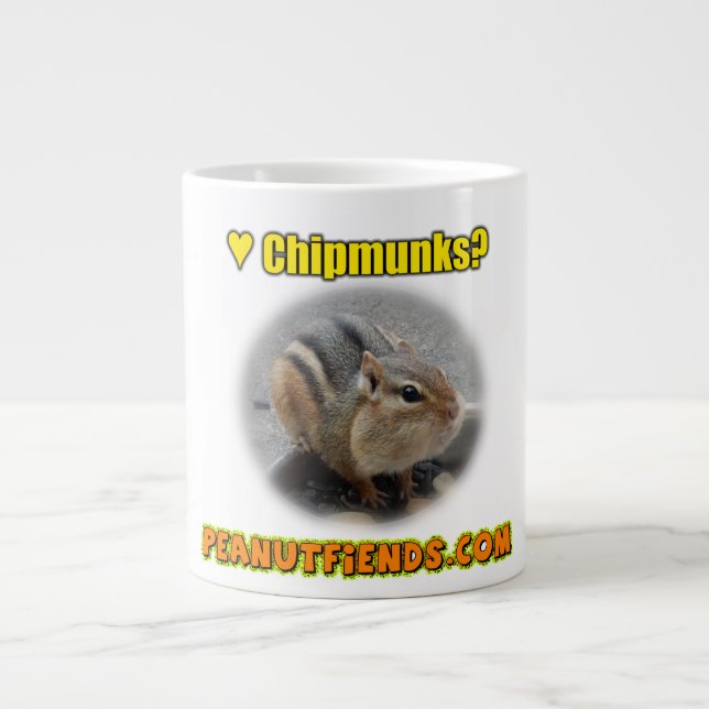 peanutfiends.com Chipmunk Mug (Front)