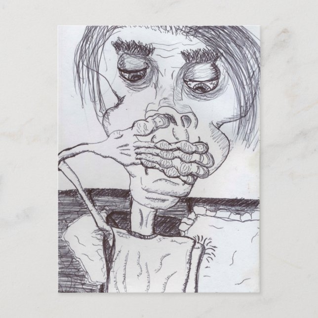 Peanuthead Vs. Reflux Postcard (Front)