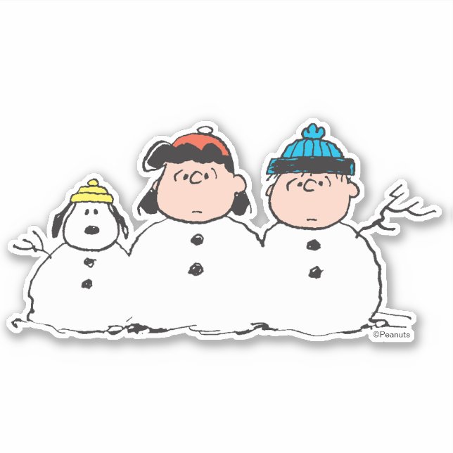 Peanuts | 3 Person Snowman (Front)