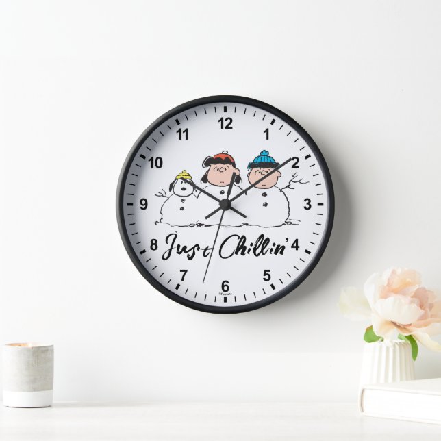 Peanuts | 3 Person Snowman Clock (Home)