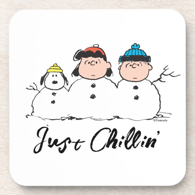 Peanuts | 3 Person Snowman Coaster (Front)