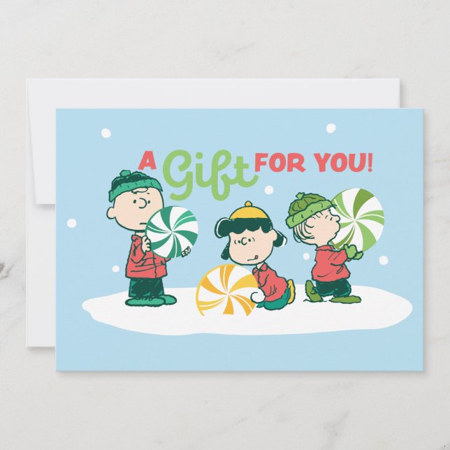 Peanuts | A Gift For You Holiday Card (Front)