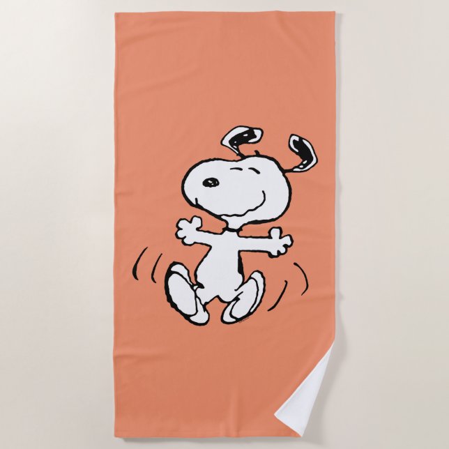 Peanuts | A Snoopy Happy Dance Beach Towel (Front)