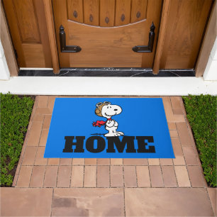 Peanuts   A Snoopy Happy Dance Doormat
