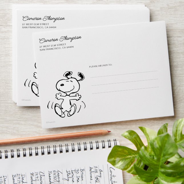 Peanuts | A Snoopy Happy Dance Envelope (Stacked)