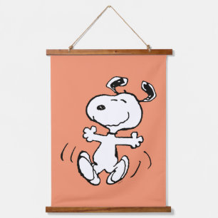 Peanuts   A Snoopy Happy Dance Hanging Tapestry