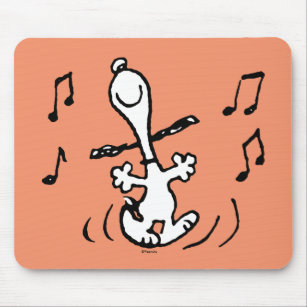 Peanuts   A Snoopy Happy Dance Mouse Pad
