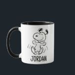 Peanuts | A Snoopy Happy Dance Mug<br><div class="desc">Snoopy is the loveable pet beagle of Charlie Brown in the comic strip Peanuts by Charles M. Schulz. Check out this cute Peanuts design featuring this loveable dog.</div>