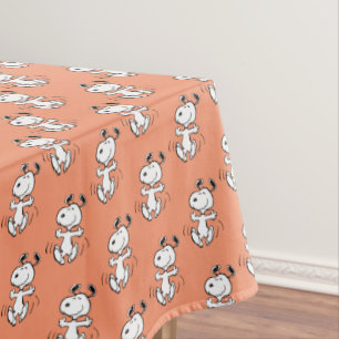 Peanuts   A Snoopy Happy Dance Tablecloth