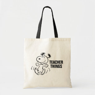 Peanuts A Snoopy Happy Dance Teacher Tote Bag